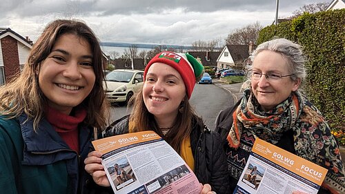 Rachael Roberts and team out campaigning