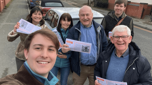 Tim Sly and team out campaigning